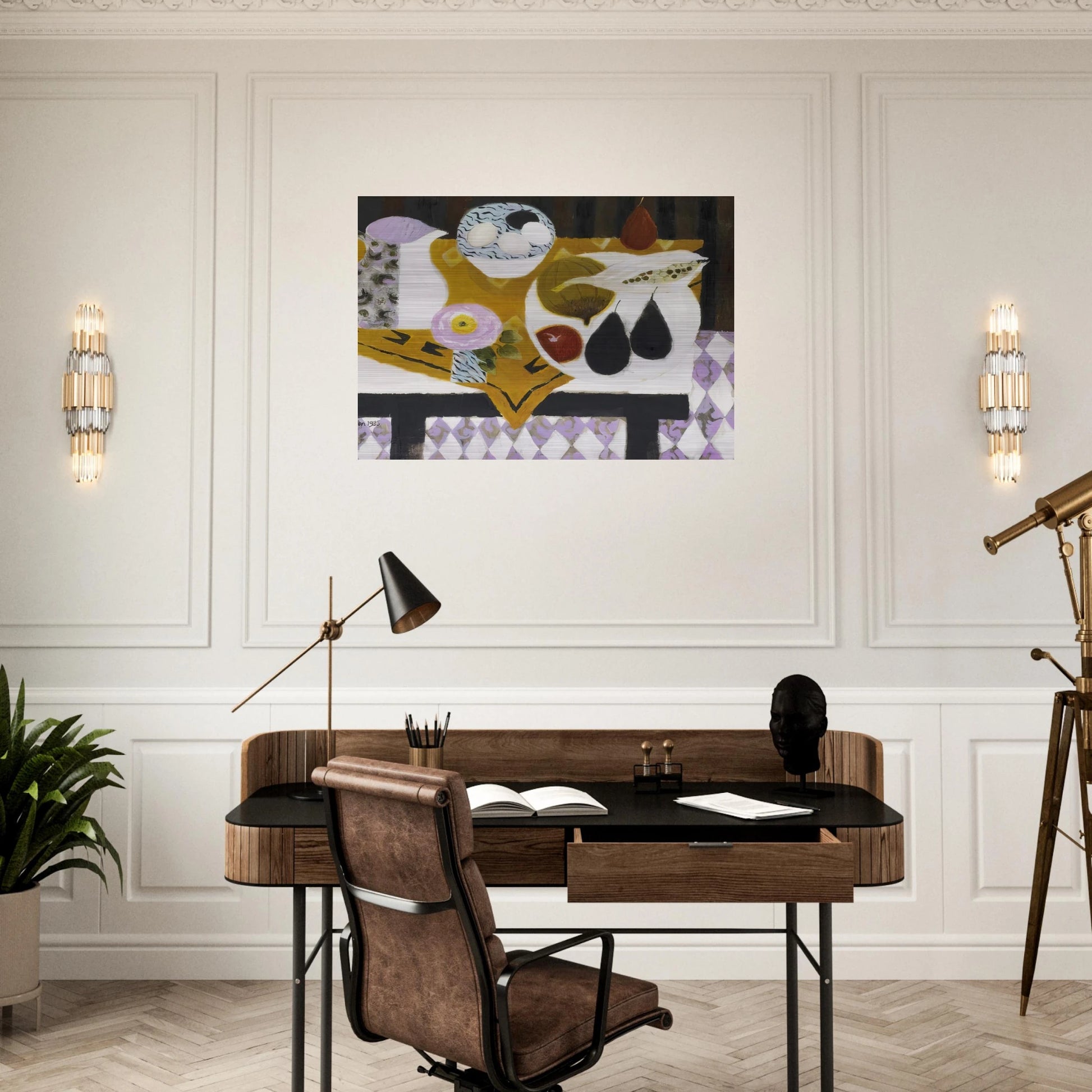Bowl of Eggs - 1985 - Mary Fedden Brushed Aluminum Print - 70x100 cm / 28x40 inches | Mary Fedden Aluminum Print | Mary Fedden Prints