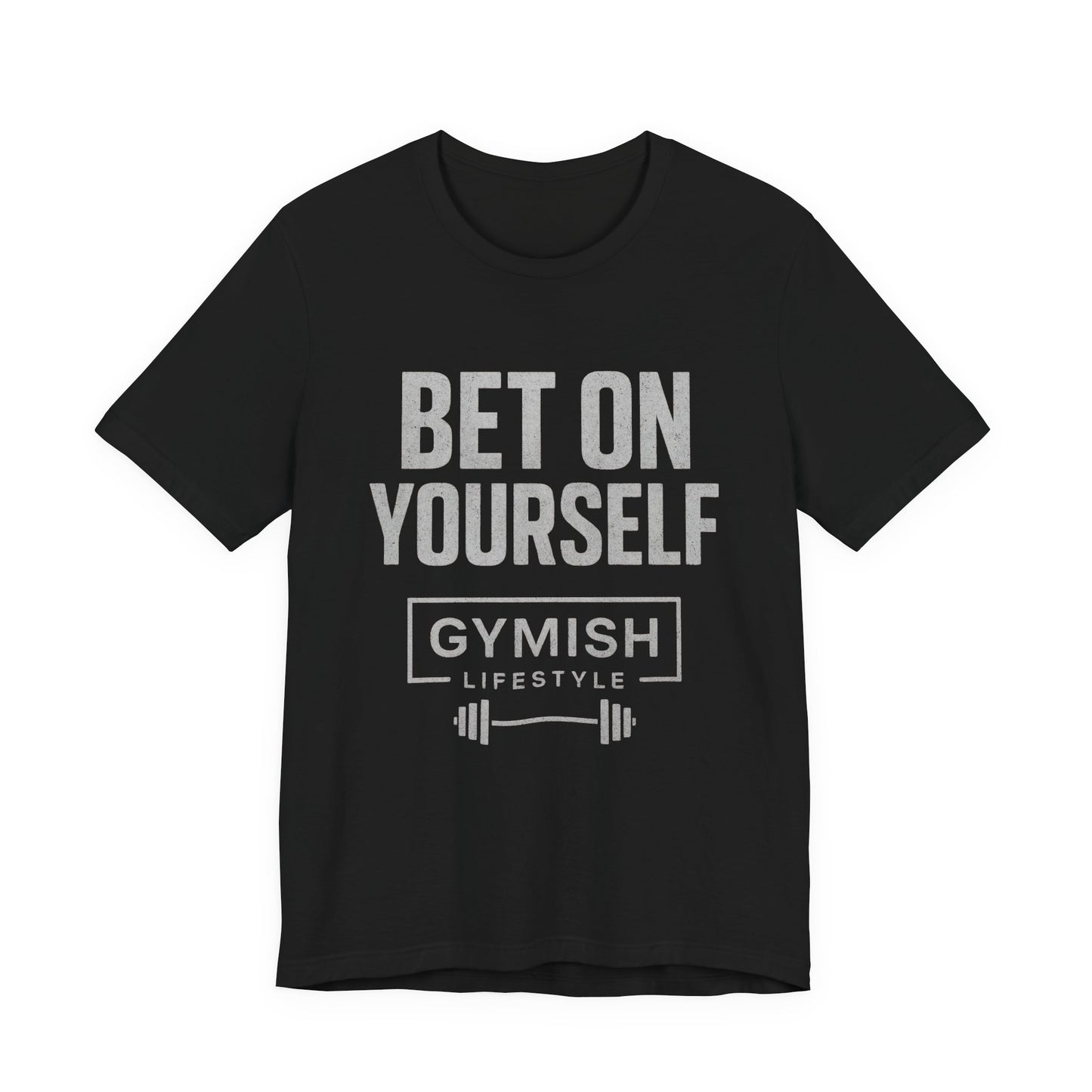 Camiseta de motivación fitness - Gymish Lifestyle Apuesta por ti mismo Camisetas de entrenamiento para hombre