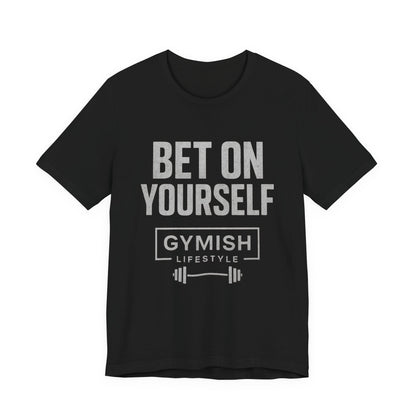 Camiseta de motivación fitness - Gymish Lifestyle Apuesta por ti mismo Camisetas de entrenamiento para hombre