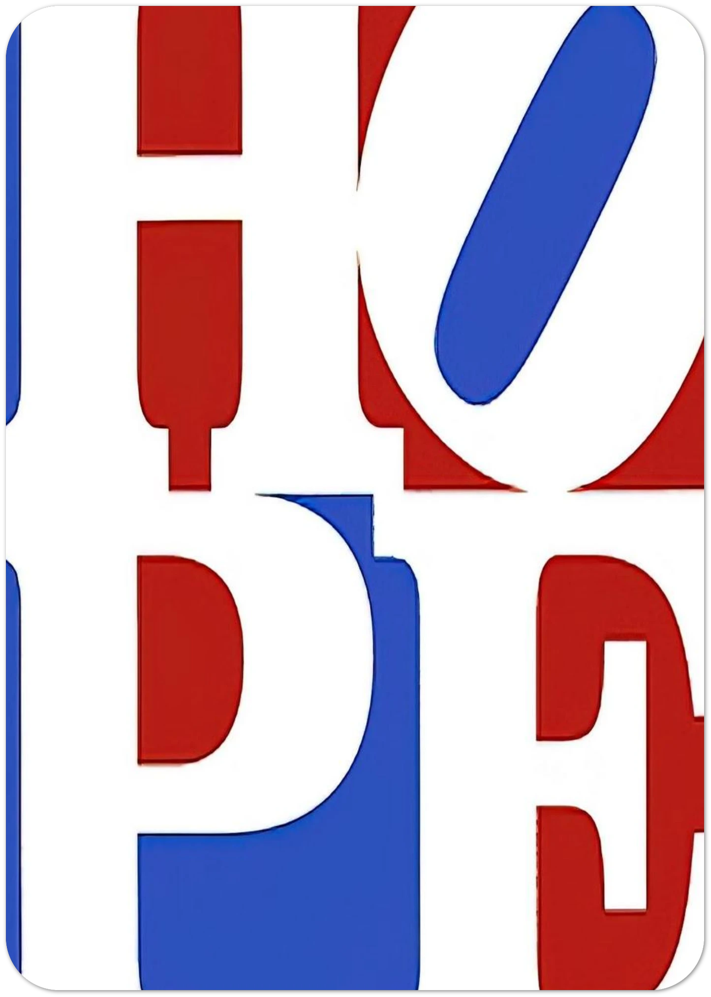 Hope By Robert Indiana Pack of 10 Post Cards | Robert Indiana Post Cards | A6 (10.5 x 14.8 cm) - 4.1 x 5.8 inches