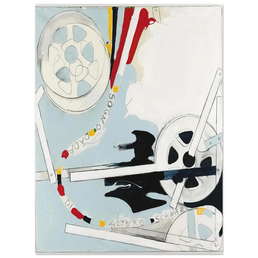 Mario Schifano - Il Sogno Dada di Arturo Schwarz - 1965  75x100 cm / 30x40inches Fine Art Poster