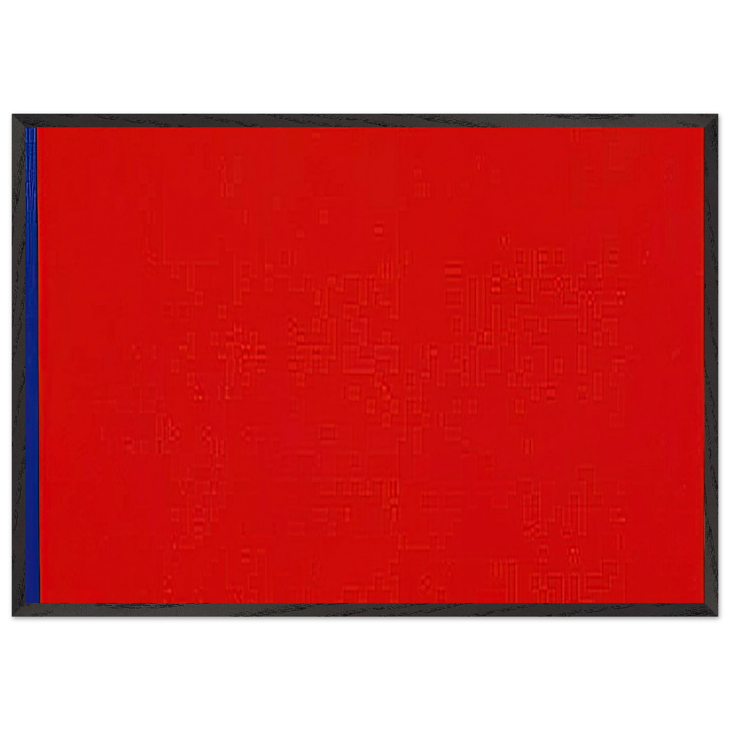 Whos Afraid of Red Yellow and Blue III - Barnett Newman 70x100 cm / 28x40 inches Framed Art Print – Black Wooden Frame
