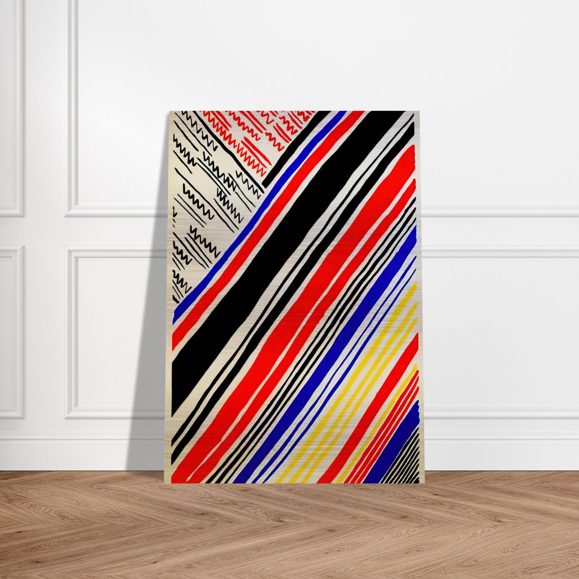 COMPOSITION 11 - Sonia Delaunay Brushed Aluminum Print - 70x100 cm / 28x40 inches | Sonia Delaunay Aluminum Print | Sonia Delaunay Prints