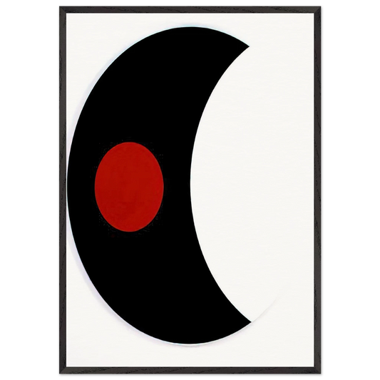 Omicron V - 1961 - Alexander Liberman 70x100 cm / 28x40 inches Framed Art Print – Black Wooden Frame