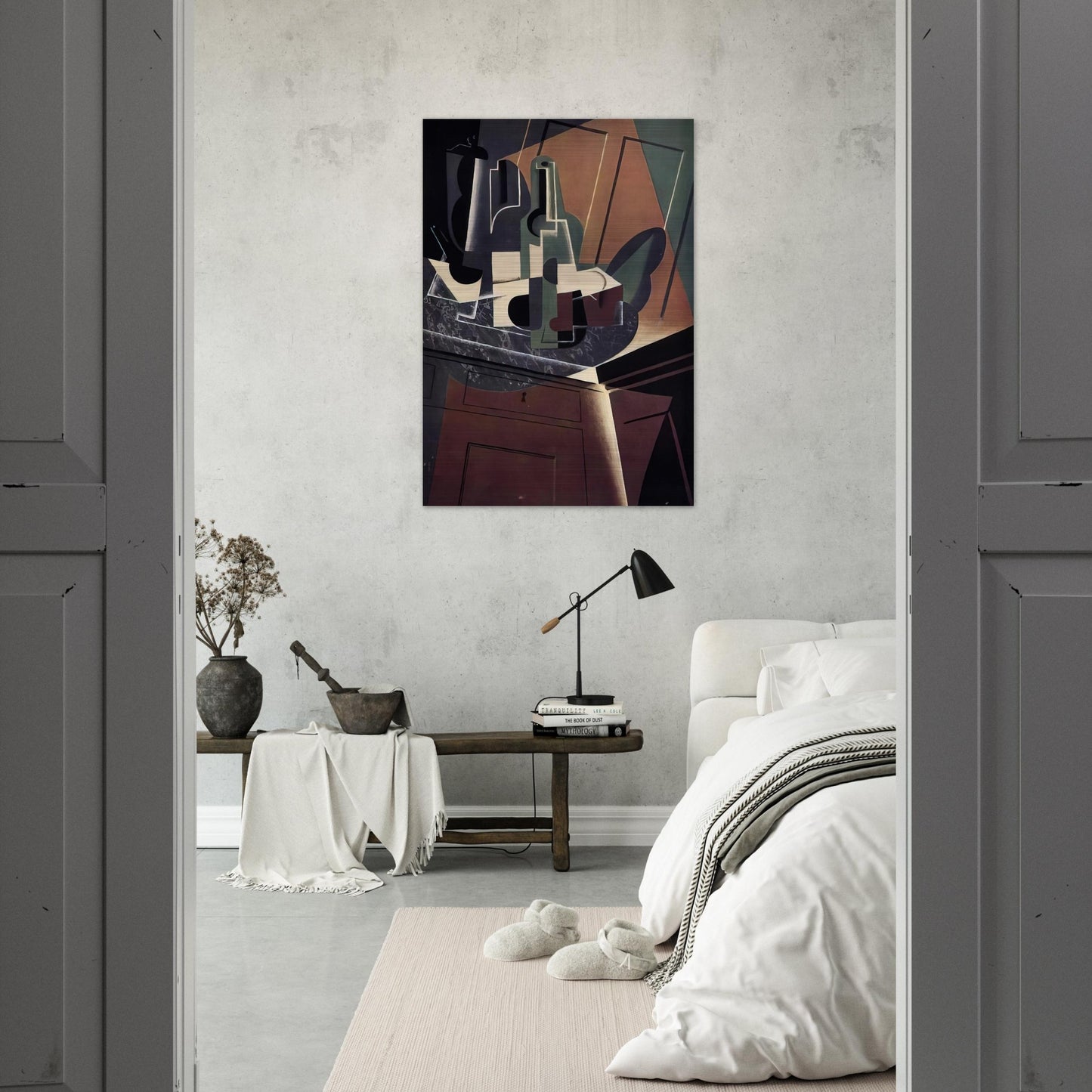 THE SIDEBOARD 1917 - Juan Gris Brushed Aluminum Print - 70x100 cm / 28x40 inches | Juan Gris Aluminum Print | Juan Gris Prints