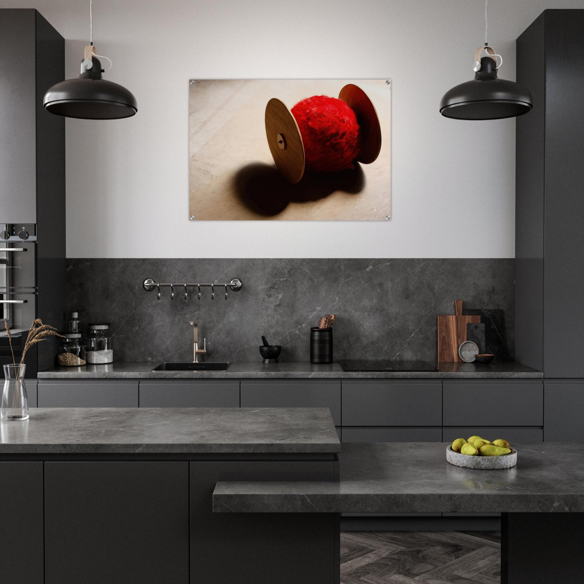 Wheels with ball - 2001 - Lygia Pape Acrylic Print - 70x100 cm / 28x40″ inches | Lygia Pape Wall Art | Lygia Pape Prints