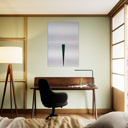 Blanco y Verde - 1966 - Carmen Herrera Brushed Aluminum Print - 70x100 cm / 28x40 inches | Carmen Herrera Aluminum Print | Carmen Herrera Prints