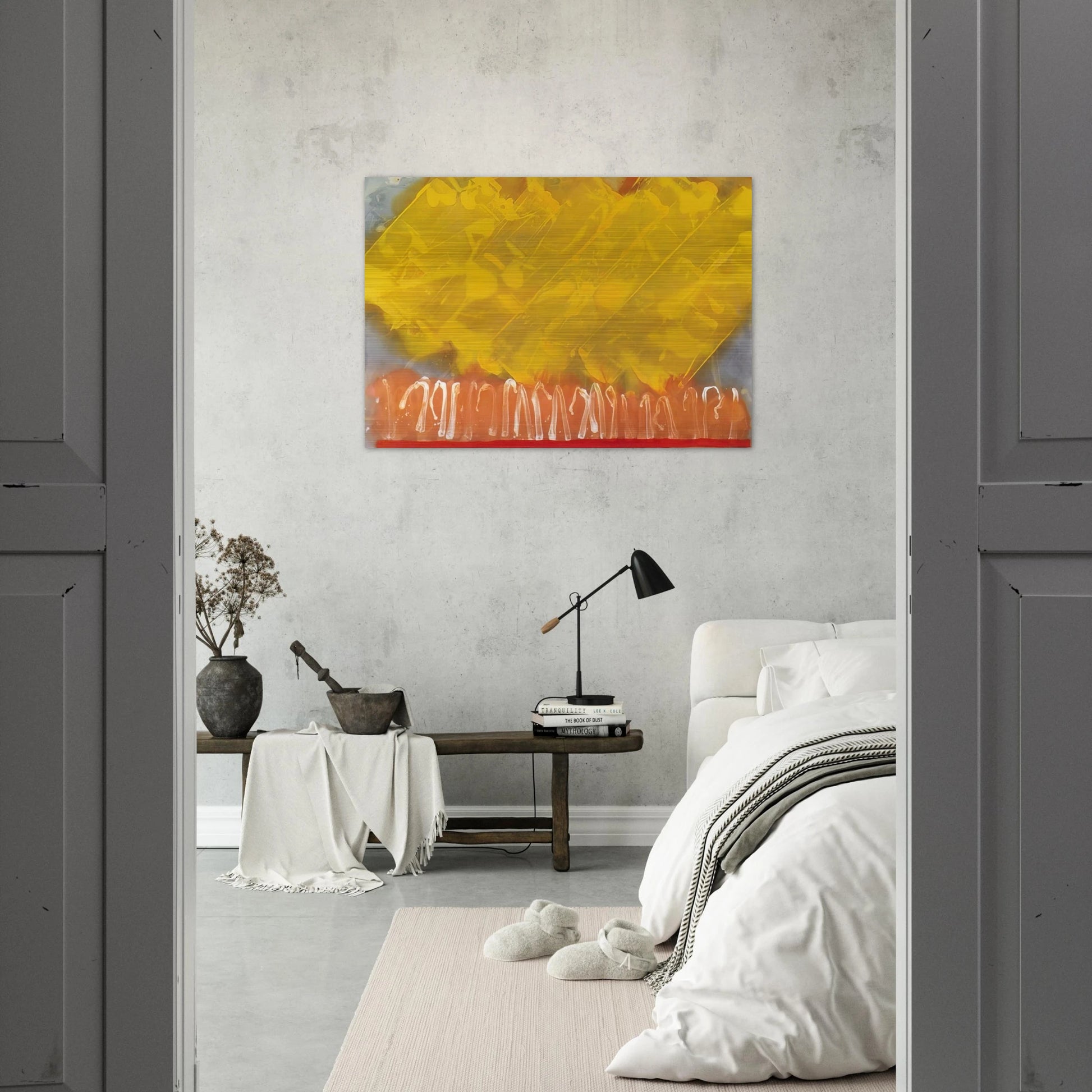 Cathay - 1979 - Albert Irvin Brushed Aluminum Print - 70x100 cm / 28x40 inches | Albert Irvin Aluminum Print | Albert Irvin Prints