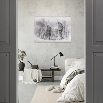 Petrified Forest - Max Ernst Brushed Aluminum Print - 70x100 cm / 28x40 inches | Max Ernst Aluminum Print | Max Ernst Prints