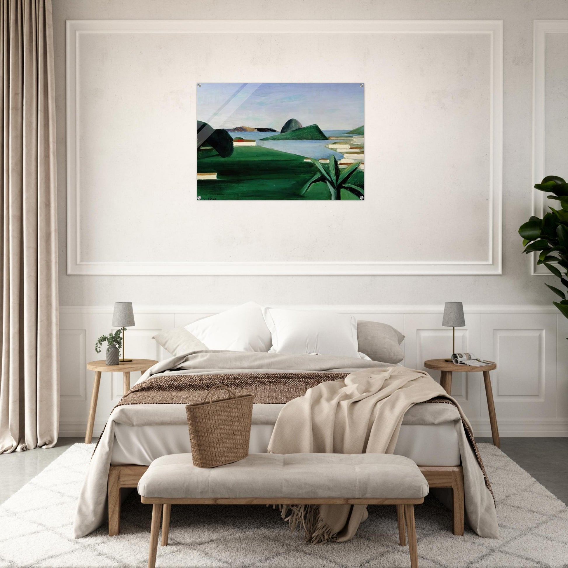 Rio de Janeiro - Tarsila do Amaral Acrylic Print - 70x100 cm / 28x40″ inches | Tarsila do Amaral Wall Art | Tarsila do Amaral Prints