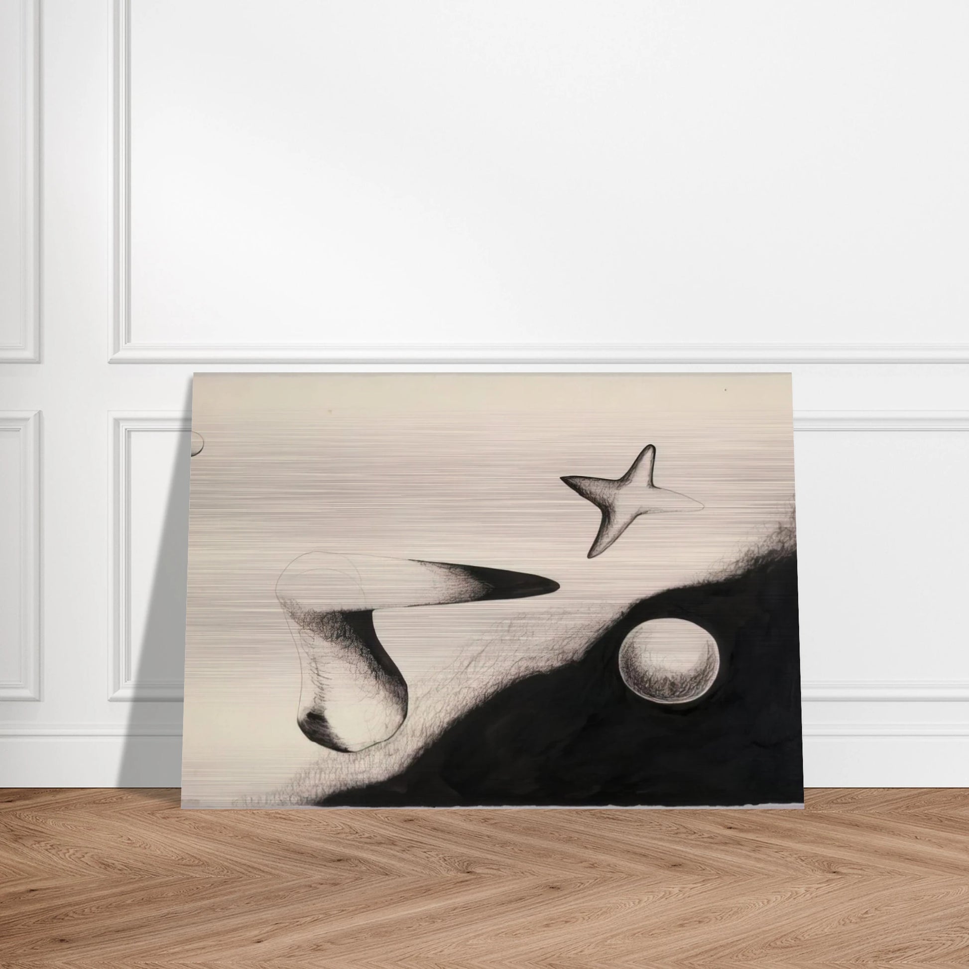 UNTITLED 1932 1 - Alexander Calder Brushed Aluminum Print - 70x100 cm / 28x40 inches | Alexander Calder Aluminum Print | Alexander Calder Prints