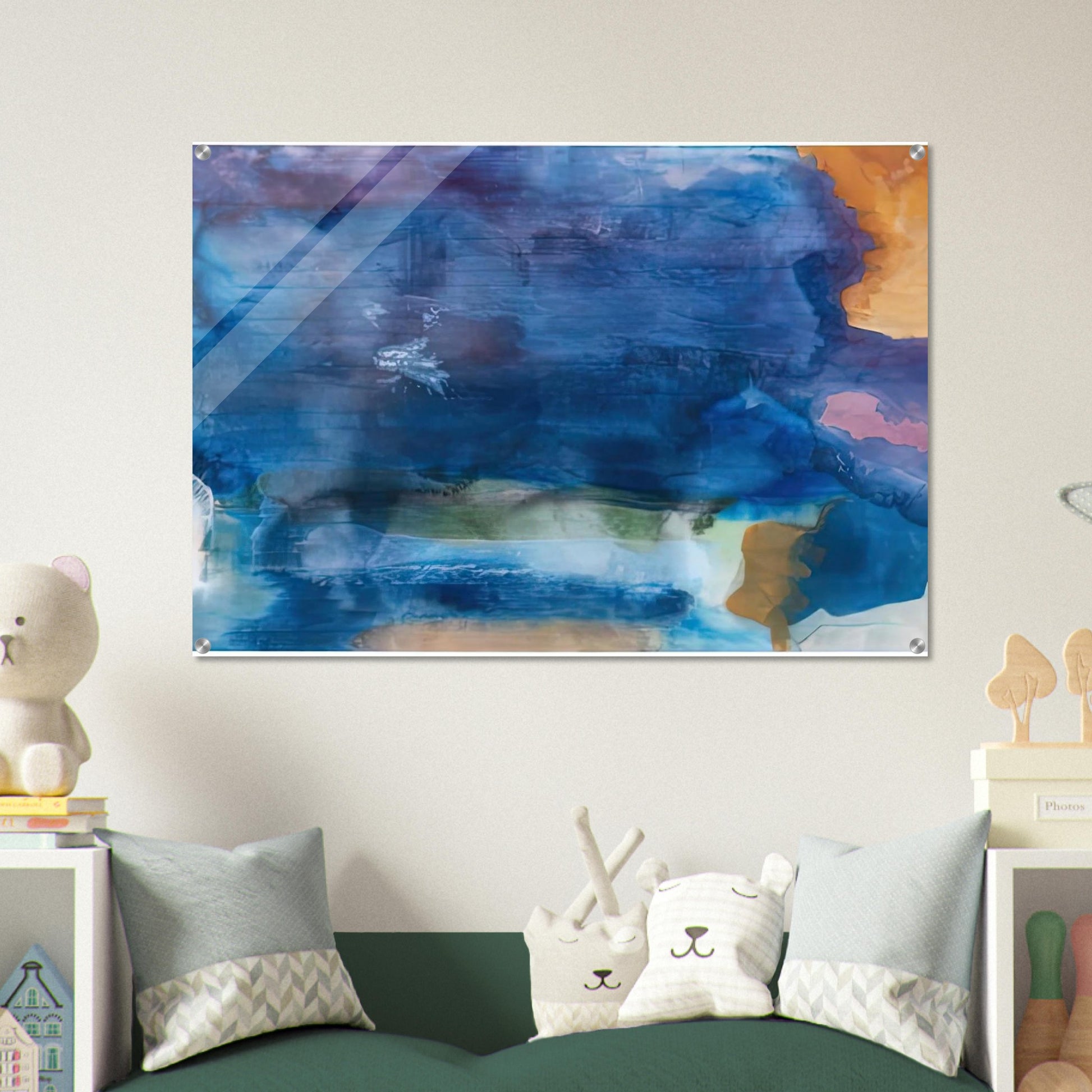 Riverhead, 1963-64- - Helen Frankenthaler Acrylic Print - 70x100 cm / 28x40″ inches