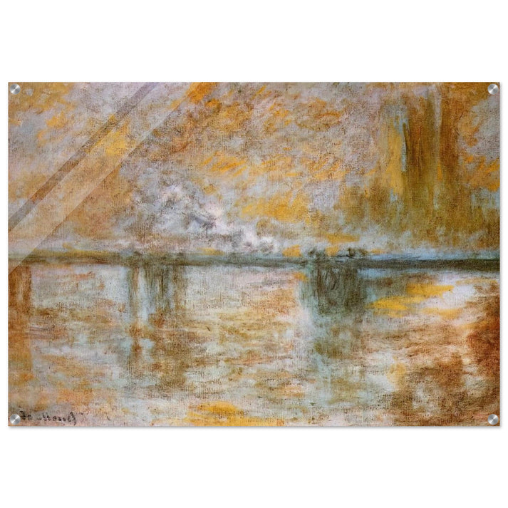 Charing Cross Bridge 3 - claude monet Acrylic Print - 70x100 cm / 28x40″ inches
