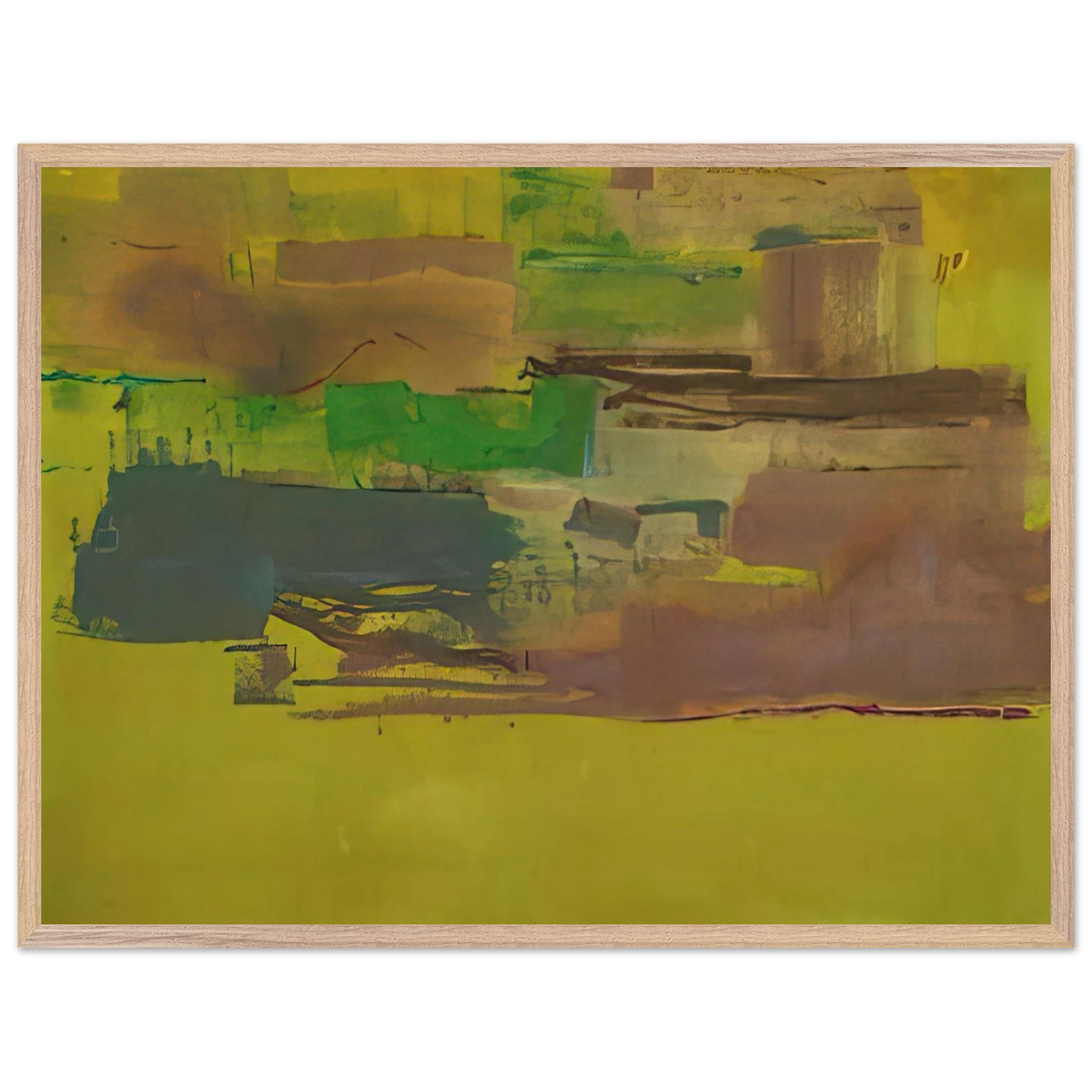 Helen Frankenthaler - August Deep - 1978 Wall art - A0 (84.1 x 118.9  cm) - Fine Art Poster-canvas - -