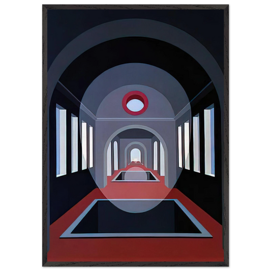 Transection 15 - 1972 - Clarence Holbrook Carter 70x100 cm / 28x40 inches Framed Art Print – Black Wooden Frame