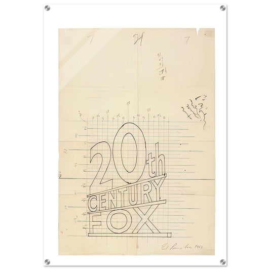 TRADEMARK GRID 1962 - Edward Ruscha Acrylic Print - 70x100 cm / 28x40″ inches