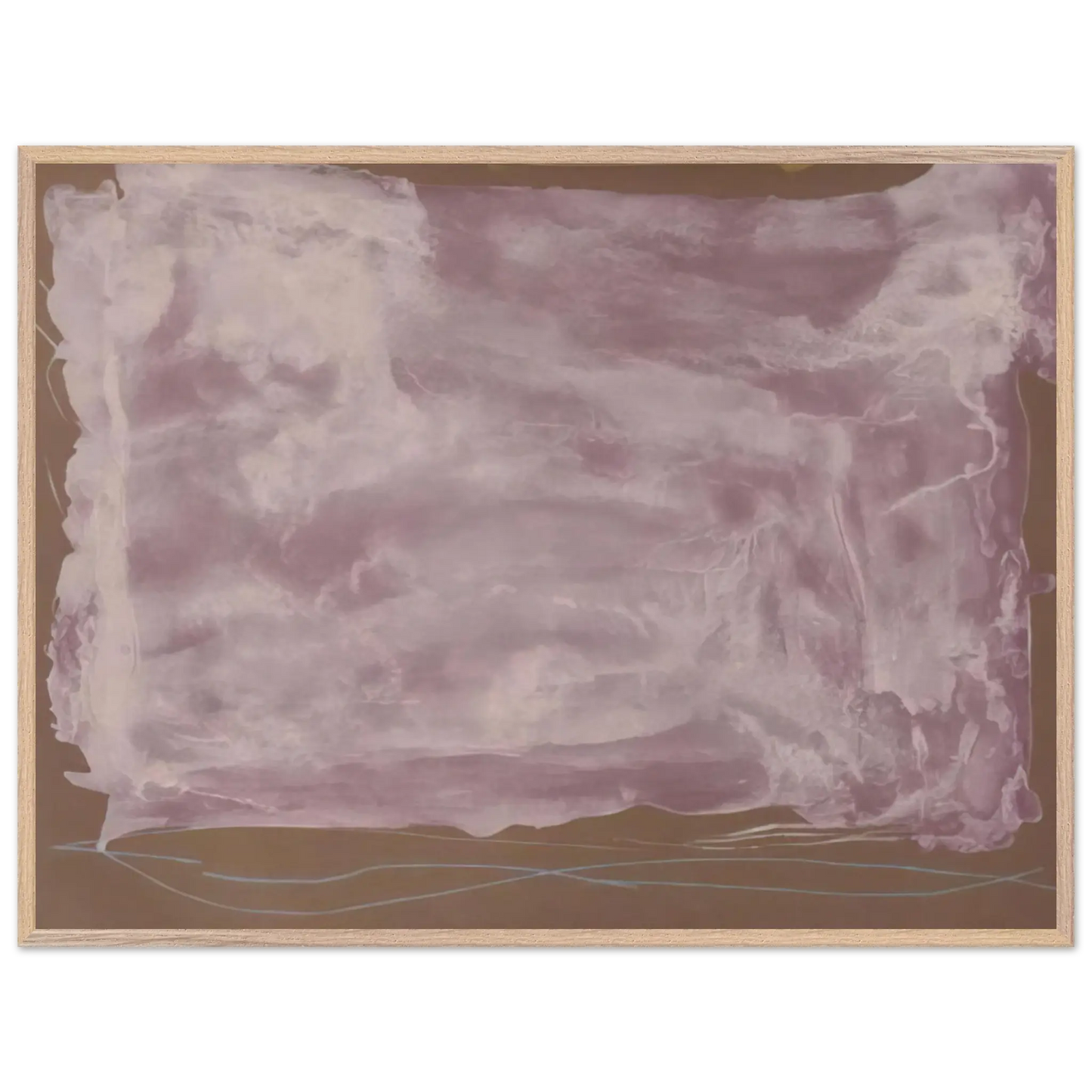 Helen Frankenthaler - Soho Dreams - 1987 Wall art - 60x80 cm / 24x32 Inches - Premium Wooden Framed Poster With Fine Art Paper - Wood frame