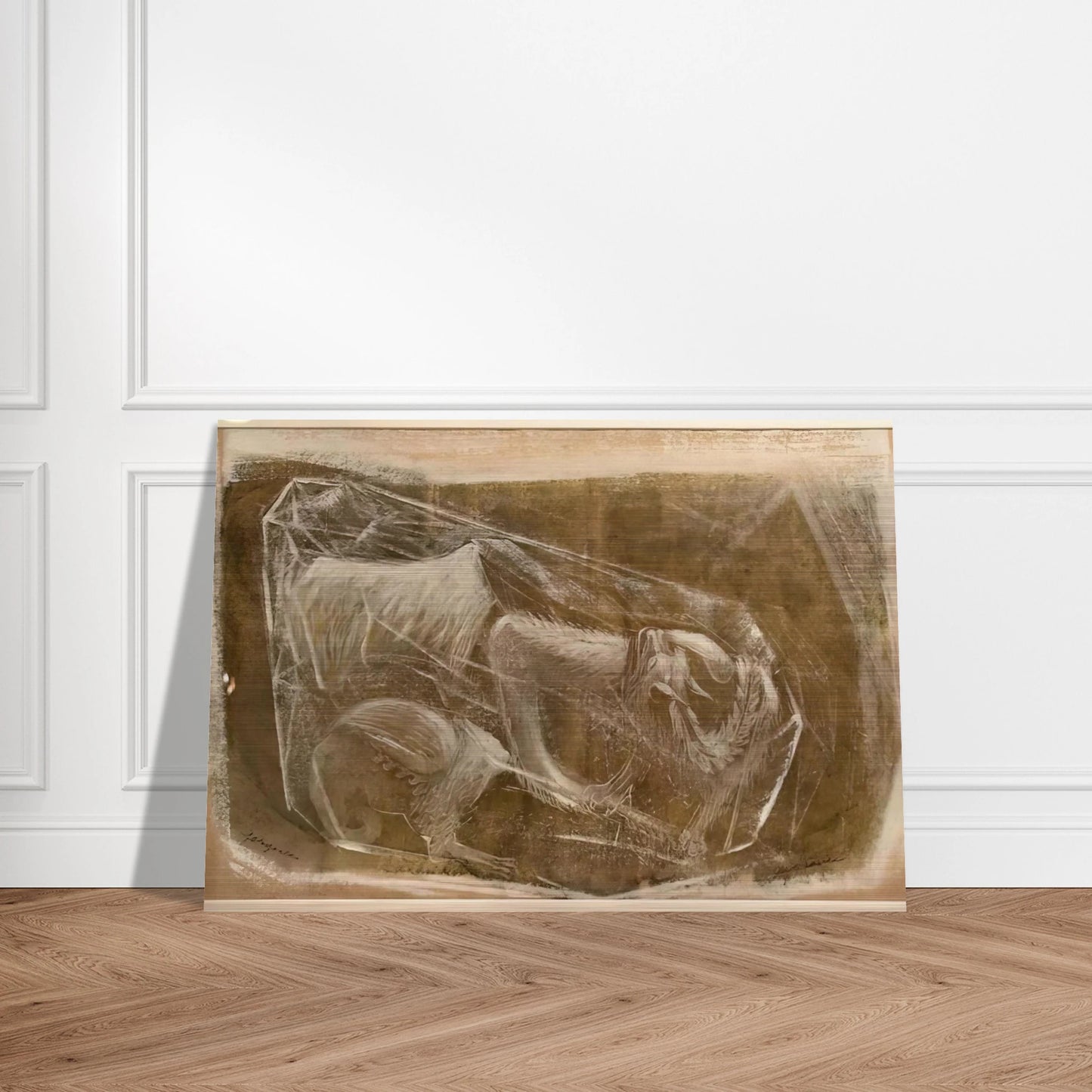 Gargoyles - 1948 - Morris Graves Brushed Aluminum Print - 70x100 cm / 28x40 inches | Morris Graves Aluminum Print | Morris Graves Prints