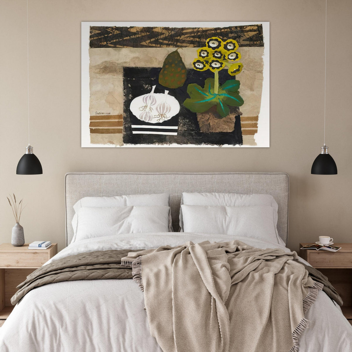 Auricula - 1996 - Mary Fedden Art Prints - 100x150 cm / 40x60″ inches | Mary Fedden Poster | Mary Fedden Prints