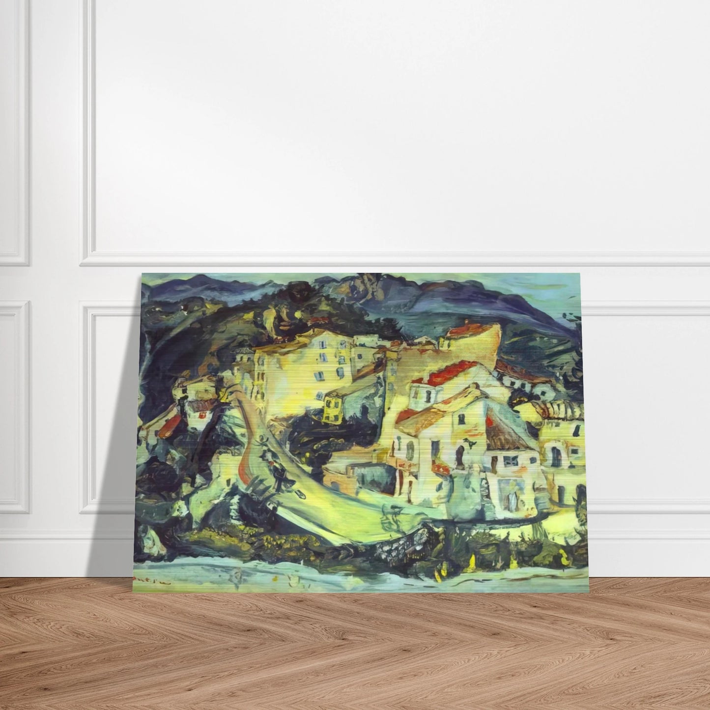 LANDSCAPE OF CAGNES - Chaim Soutine Brushed Aluminum Print - 70x100 cm / 28x40 inches | Chaim Soutine Aluminum Print | Chaim Soutine Prints