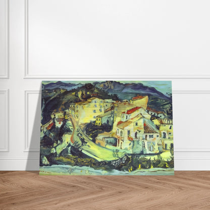 LANDSCAPE OF CAGNES - Chaim Soutine Brushed Aluminum Print - 70x100 cm / 28x40 inches | Chaim Soutine Aluminum Print | Chaim Soutine Prints