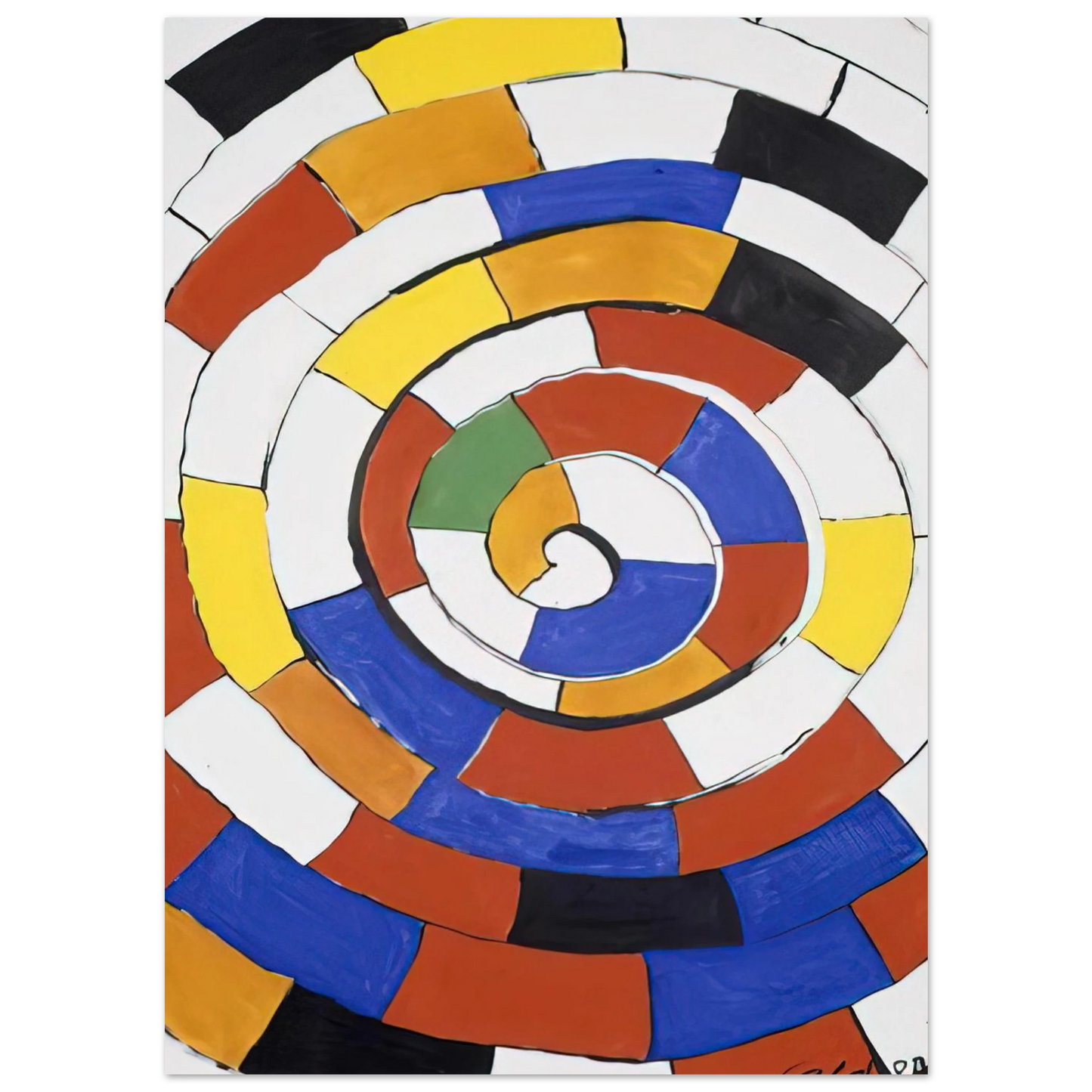 Alexander Calder - SPIRAL 1970 Fine Art Poster