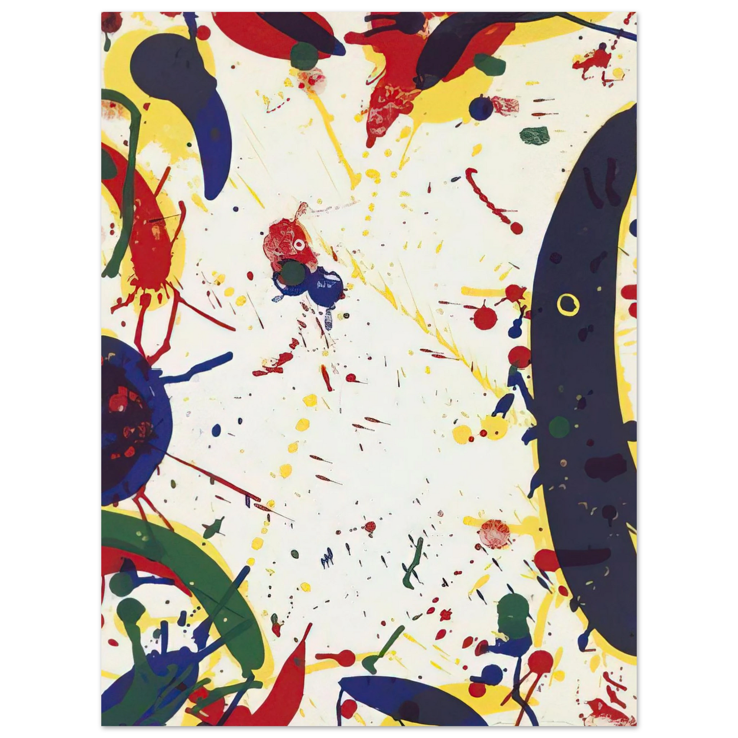 Sam Francis - Blue Bones  75x100 cm / 30x40inches Fine Art Poster