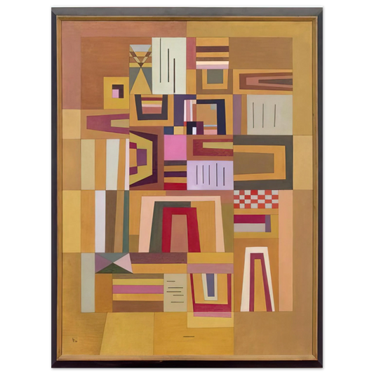 Wassily Kandinsky - COMPENSATION ROSE 1933  75x100 cm / 30x40inches Fine Art Poster