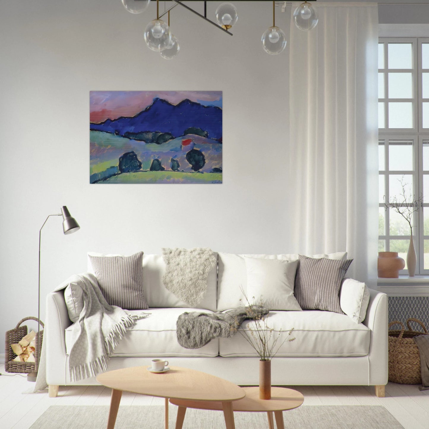 BLAUER BERG 1910 - Alexej von Jawlensky Brushed Aluminum Print - 70x100 cm / 28x40 inches | Alexej von Jawlensky Aluminum Print | Alexej von Jawlensky Prints