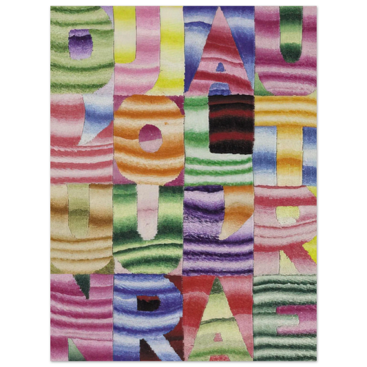 Alighiero Boetti - D UN JOUR A L AUTRE  75x100 cm / 30x40inches Fine Art Poster