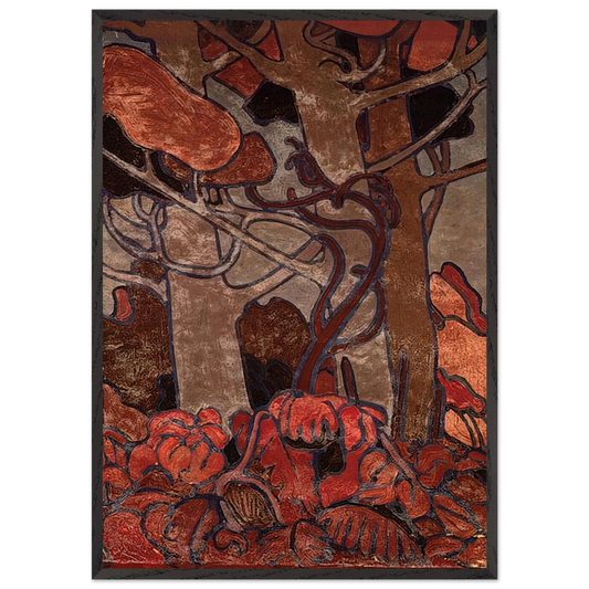 FOREST UNDERGROWTH I 1916 - Tom Thomson 70x100 cm / 28x40 inches Framed Art Print – Black Wooden Frame