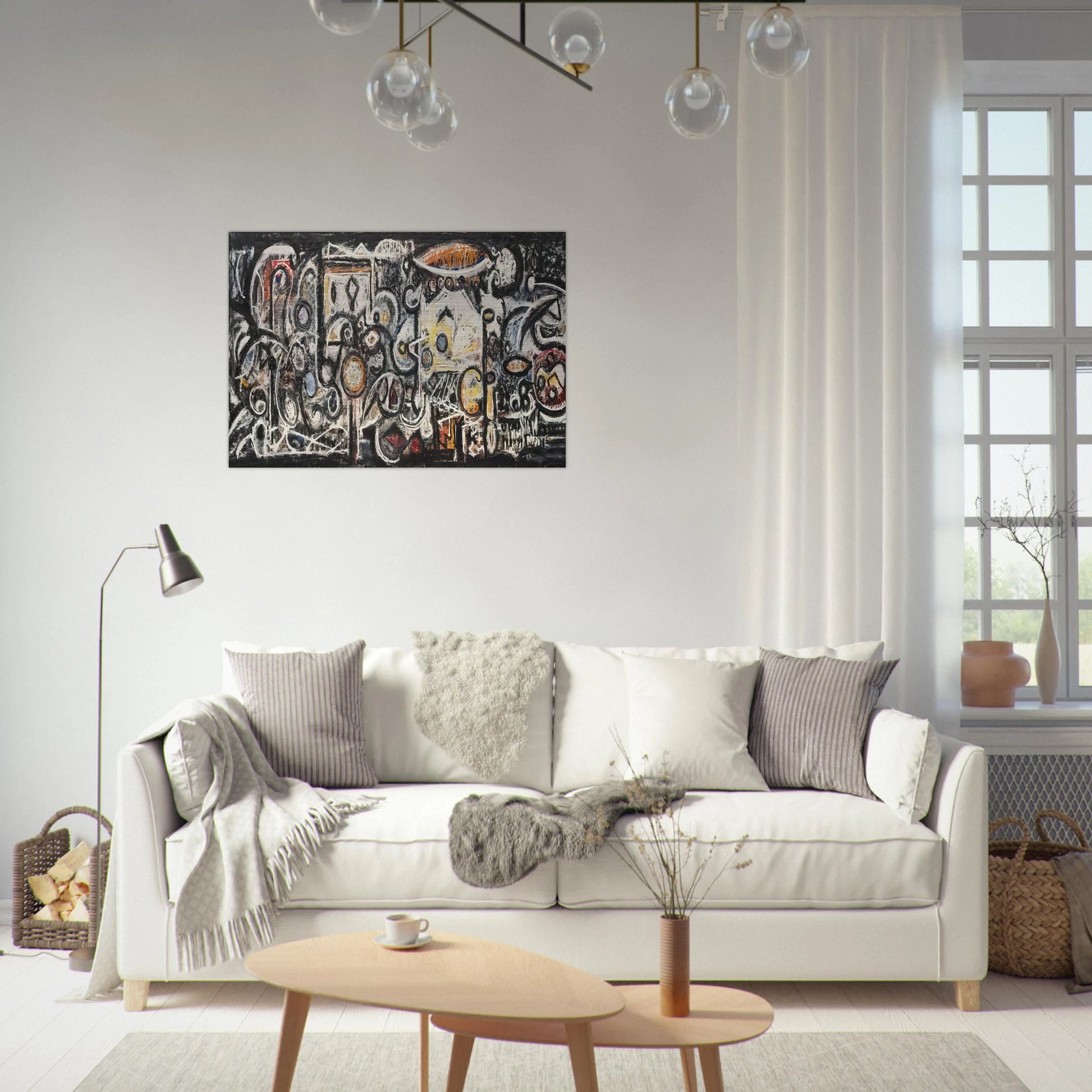 Fugue Number 2 - 1943 - Richard Pousette-Dart Brushed Aluminum Print - 70x100 cm / 28x40 inches | Richard Pousette-Dart Aluminum Print | Richard Pousette-Dart Prints