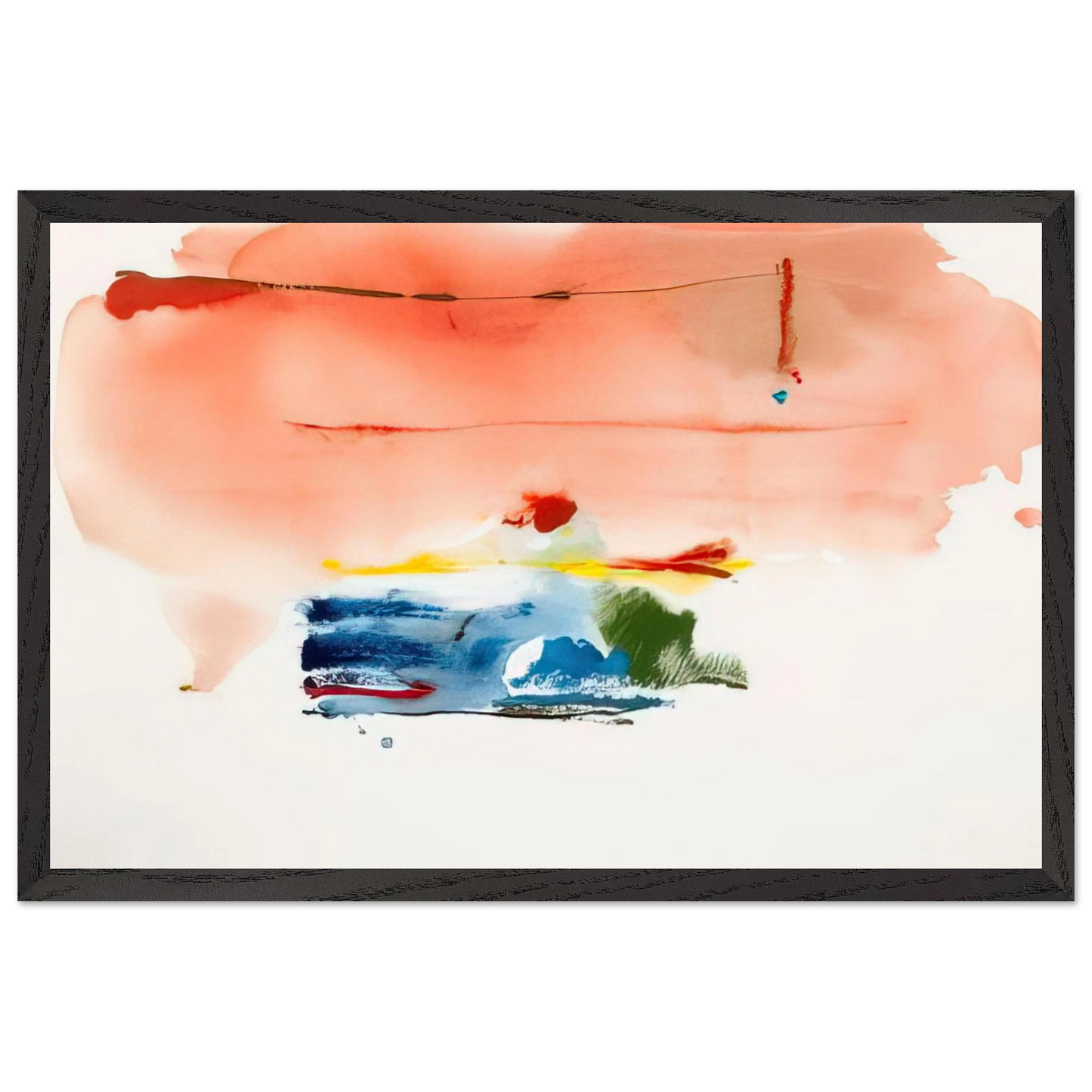 Helen Frankenthaler - Santa Fe II - 1986 Wall art - 20x25 cm / 8x10 inches - Fine Art Poster-canvas - -