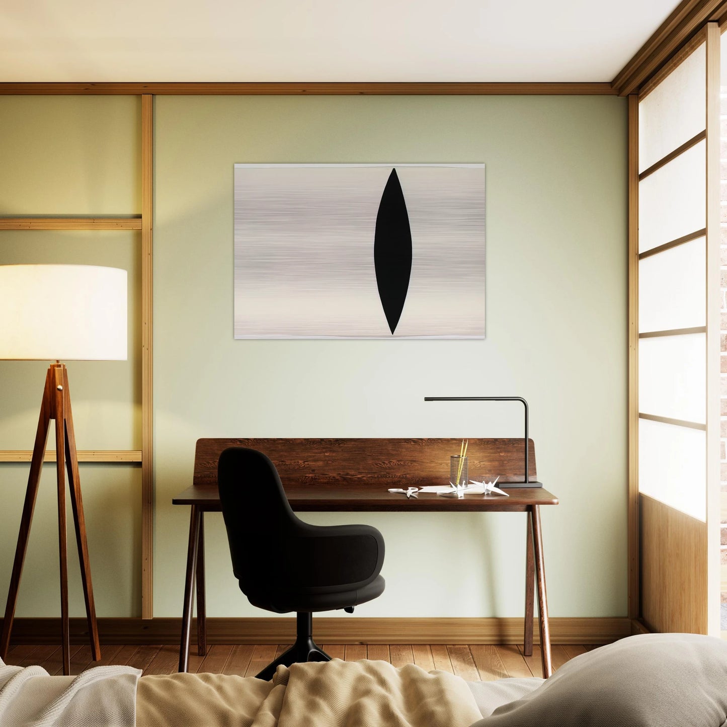 Mandorla Form - Ellsworth Kelly Brushed Aluminum Print - 70x100 cm / 28x40 inches | Ellsworth Kelly Aluminum Print | Ellsworth Kelly Prints