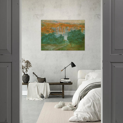LANDSCAPE CADAQUES - Salvador Dali Brushed Aluminum Print - 70x100 cm / 28x40 inches | Salvador Dali Aluminum Print | Salvador Dali Prints