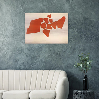 Large Fragemented Shapes - 1968 - Robert Goodnough Brushed Aluminum Print - 70x100 cm / 28x40 inches | Robert Goodnough Aluminum Print | Robert Goodnough Prints
