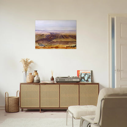The Plains from Nazareth - John Singer Sargent Brushed Aluminum Print - 70x100 cm / 28x40 inches | John Singer Sargent Aluminum Print | John Singer Sargent Prints