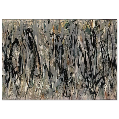 NUMBER 10 1949 - Jackson Pollock Brushed Aluminum Print - 70x100 cm / 28x40 inches | Jackson Pollock Aluminum Print | Jackson Pollock Prints