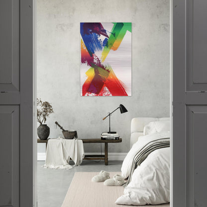 Untitled - 1983 - Paul Jenkins Brushed Aluminum Print - 70x100 cm / 28x40 inches | Paul Jenkins Aluminum Print | Paul Jenkins Prints