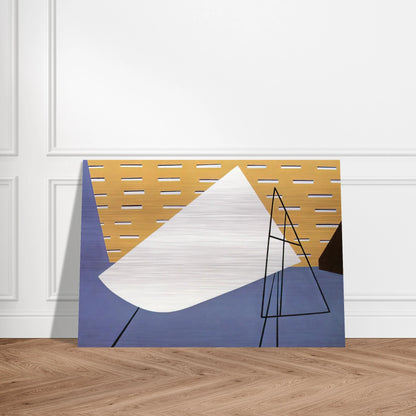 Aircraft Plant - 1945 - Ralston Crawford Brushed Aluminum Print - 70x100 cm / 28x40 inches | Ralston Crawford Aluminum Print | Ralston Crawford Prints