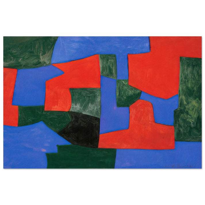 Composition abstraite - 1959 - Serge Poliakoff Art Prints - 100x150 cm / 40x60″ inches | Serge Poliakoff Poster | Serge Poliakoff Prints