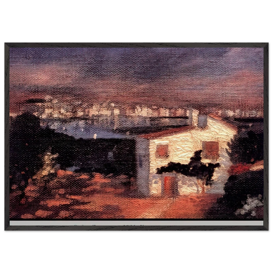 THE GARDEN AT LYANE - Salvador Dali 70x100 cm / 28x40 inches Framed Art Print – Black Wooden Frame