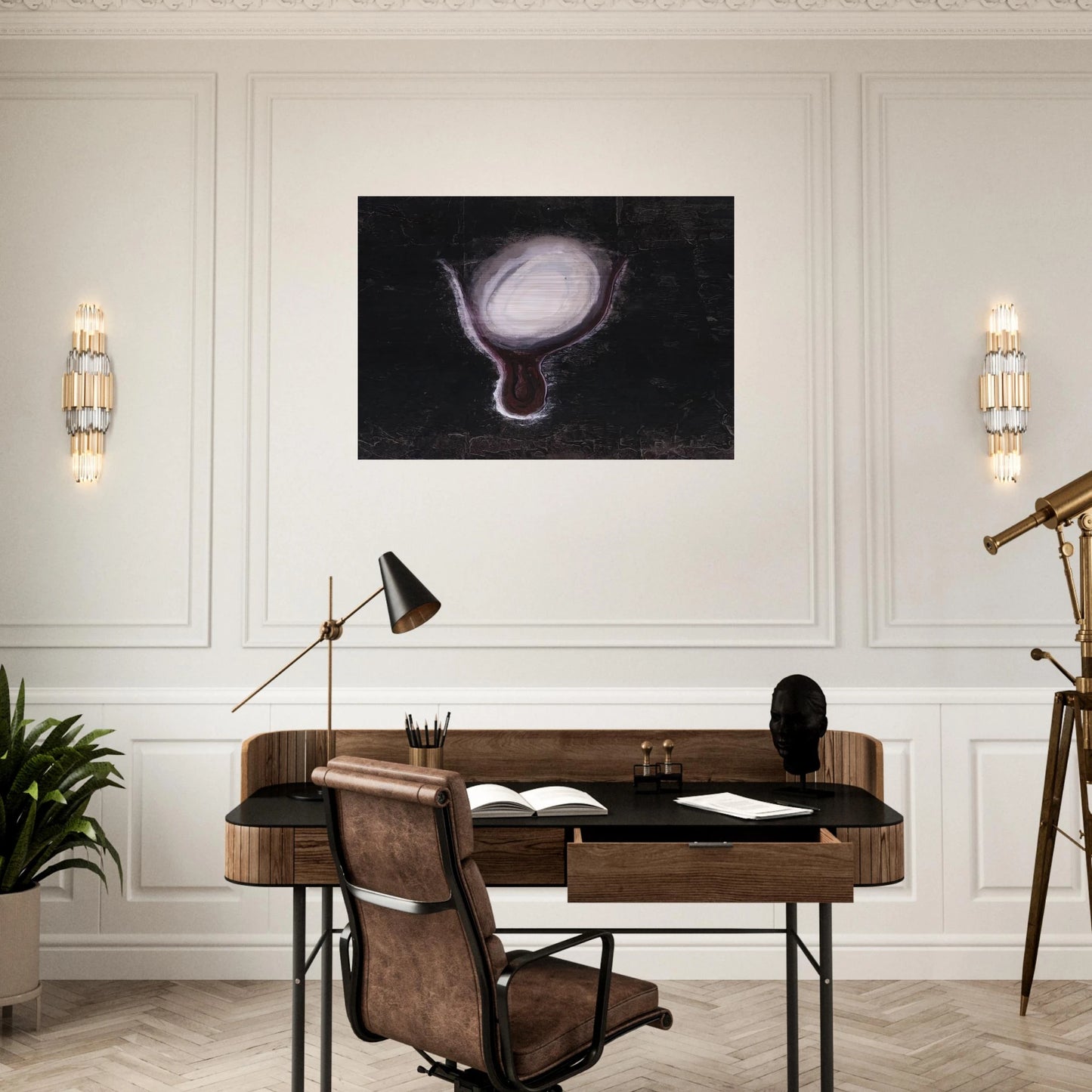Chalice - 1941 - Morris Graves Brushed Aluminum Print - 70x100 cm / 28x40 inches | Morris Graves Aluminum Print | Morris Graves Prints