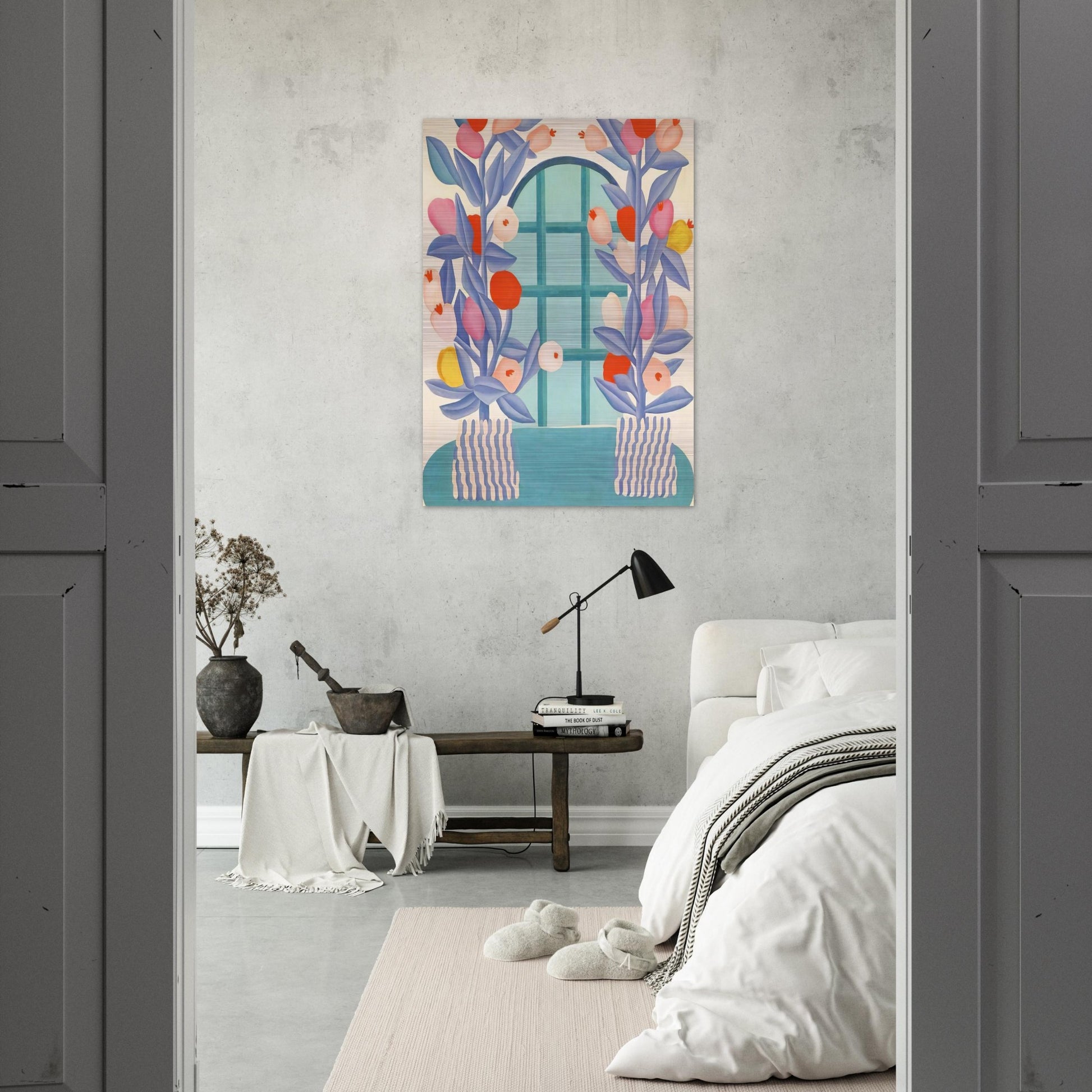 Romance - Tarsila do Amaral Brushed Aluminum Print - 70x100 cm / 28x40 inches | Tarsila do Amaral Aluminum Print | Tarsila do Amaral Prints