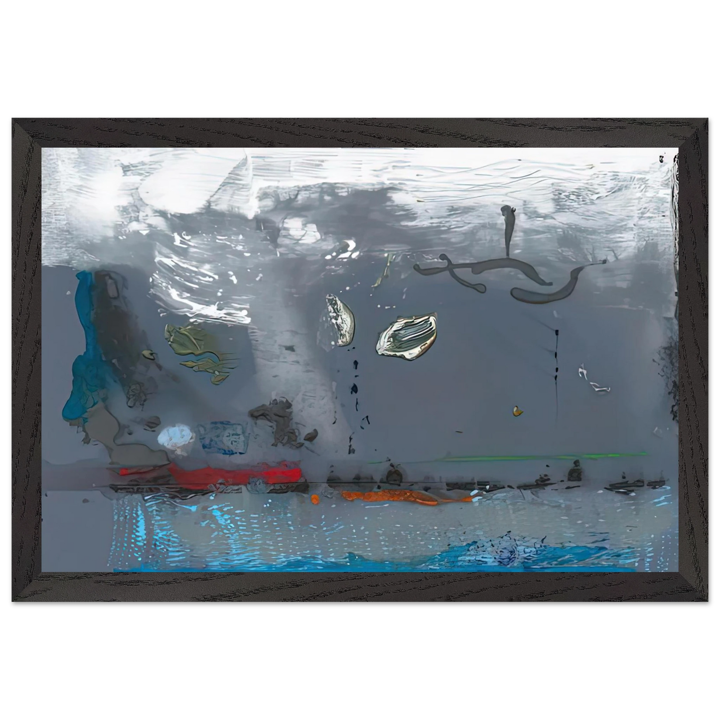 Helen Frankenthaler - Vespers, 1992- Wall Art - 21x29.7 cm / 8x12" - Premium Wooden Framed Poster With Fine Art Paper-canvas - Wood frame