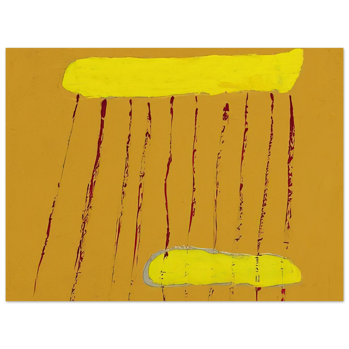 Forrest Bess - Red Rain - 1967  75x100 cm / 30x40inches Fine Art Poster