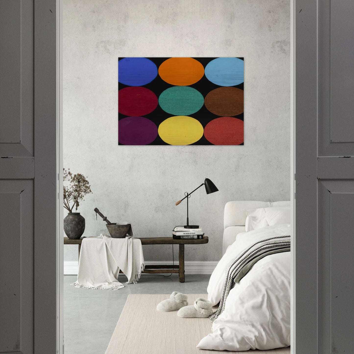 Nine Colors - Ellsworth Kelly Brushed Aluminum Print - 70x100 cm / 28x40 inches | Ellsworth Kelly Aluminum Print | Ellsworth Kelly Prints