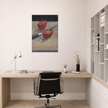 Knife  Tomato I - Richard Diebenkorn Brushed Aluminum Print - 70x100 cm / 28x40 inches | Richard Diebenkorn Aluminum Print | Richard Diebenkorn Prints