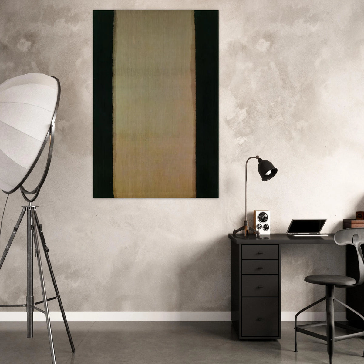 Blue Umber - 1979 - Yun Hyong-keun Art Prints - 100x150 cm / 40x60″ inches | Yun Hyong-keun Poster | Yun Hyong-keun Prints