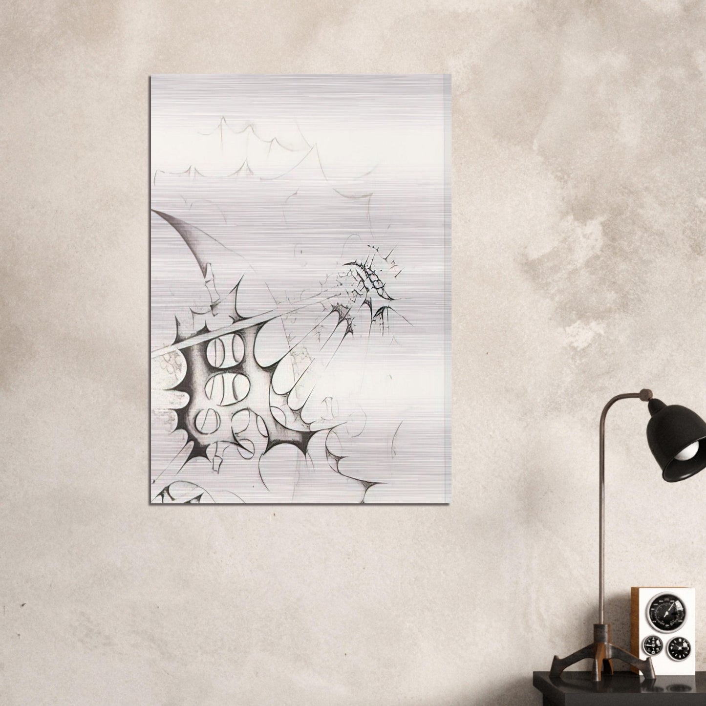 PIRATES 1982 - Lee Bontecou Brushed Aluminum Print - 70x100 cm / 28x40 inches | Lee Bontecou Aluminum Print | Lee Bontecou Prints